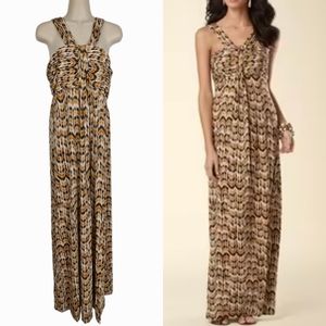 SOMA Built-in Support Draped Maxi Beach Dress Sz L